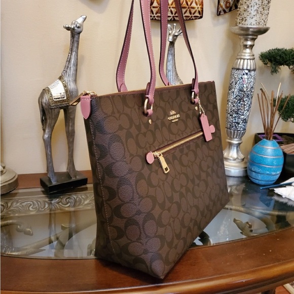 💕COACH Gallery Tote purse canvas bag 79609 - Picture 4 of 16